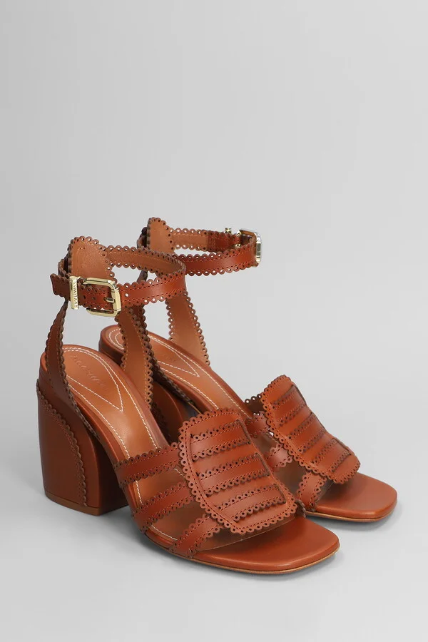 Goldie Sandal 85 Sandals In Brown Leather - Image 2