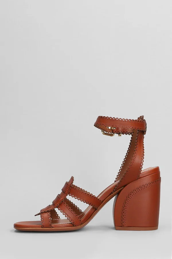 Goldie Sandal 85 Sandals In Brown Leather - Image 3