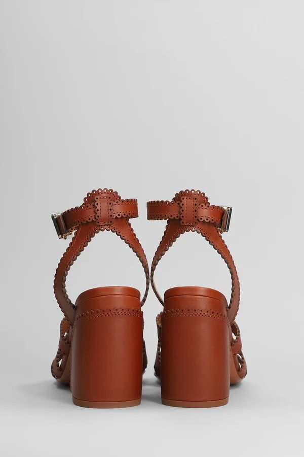 Goldie Sandal 85 Sandals In Brown Leather - Image 4
