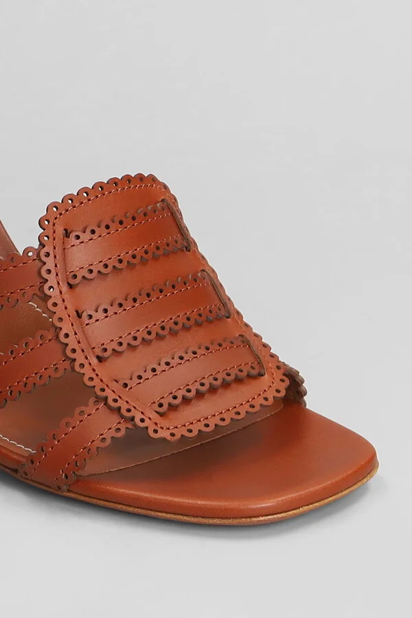 Goldie Sandal 85 Sandals In Brown Leather - Image 5