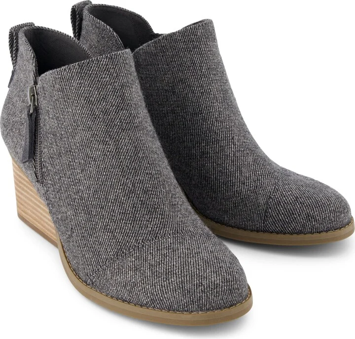 Goldie Shimmer Twill Wedge Boot - Image 3
