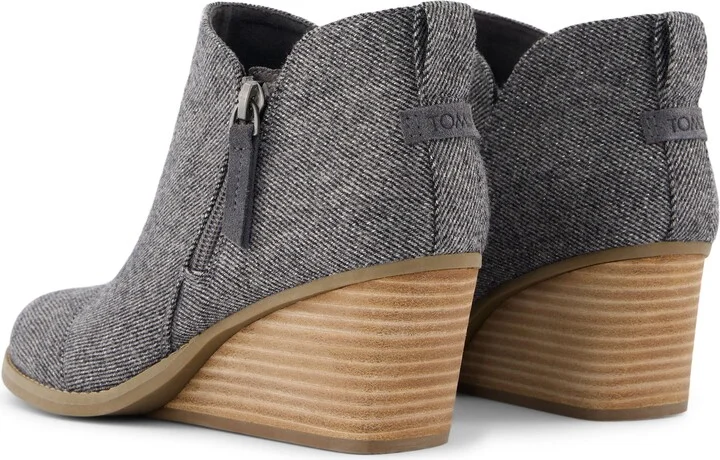 Goldie Shimmer Twill Wedge Boot - Image 4