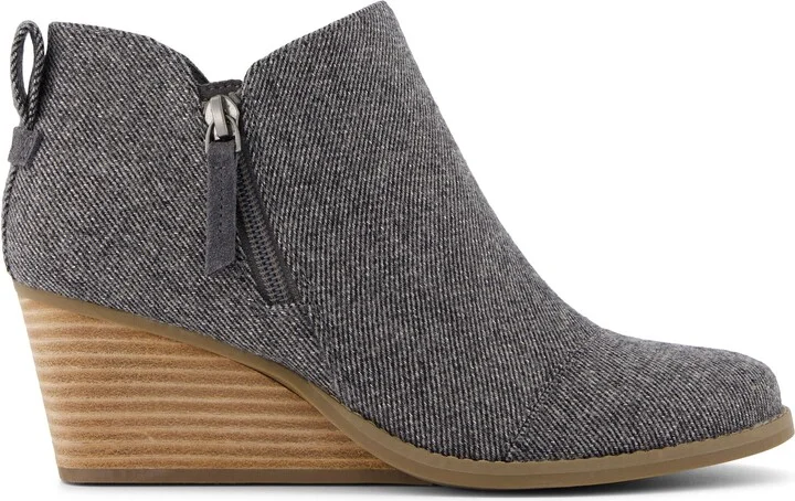 Goldie Shimmer Twill Wedge Boot