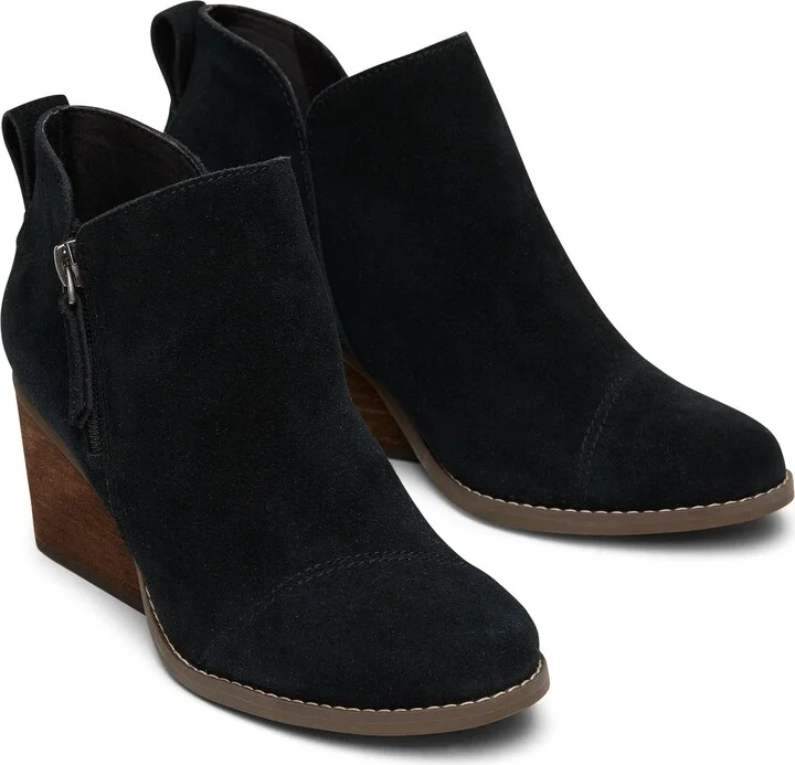 Goldie Suede Wedge Boot - Image 4
