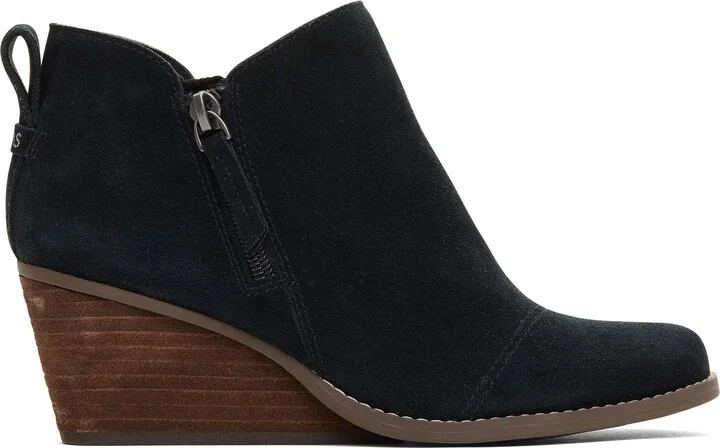 Goldie Suede Wedge Boot