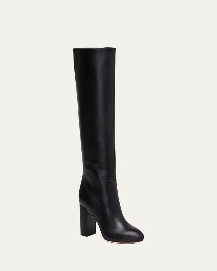 Goldy Leather Knee Boots - Image 3