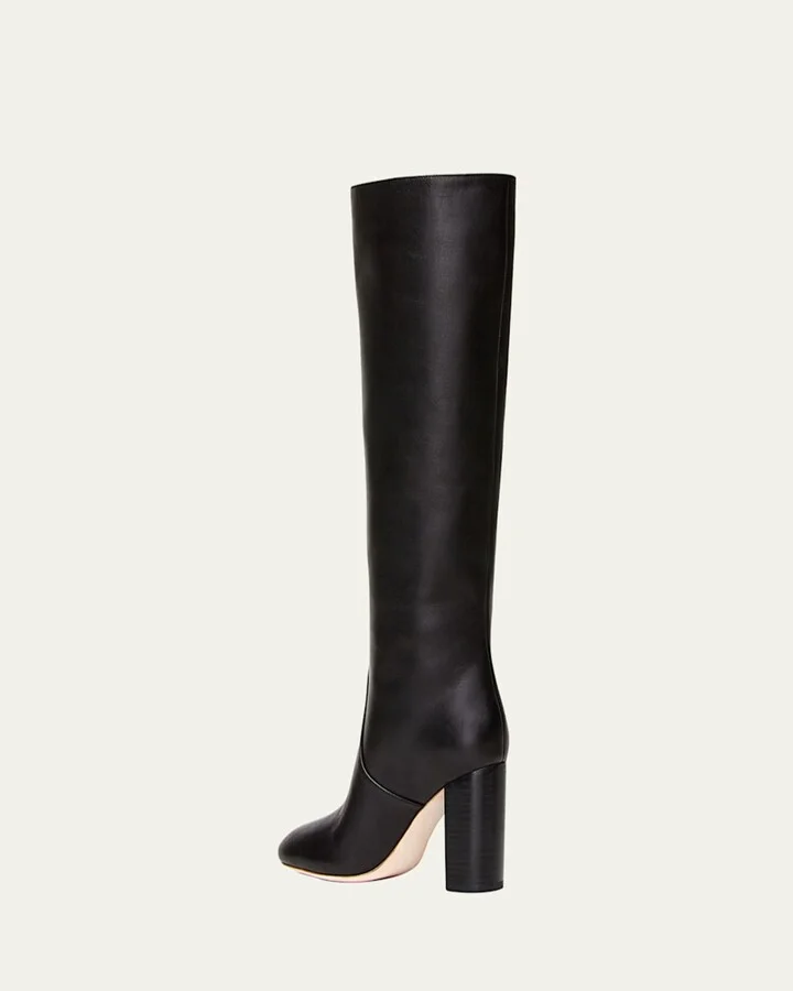 Goldy Leather Knee Boots - Image 6