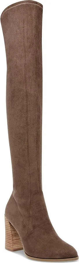 Gollie Womens Faux Suede Tall Over-The-Knee Boots