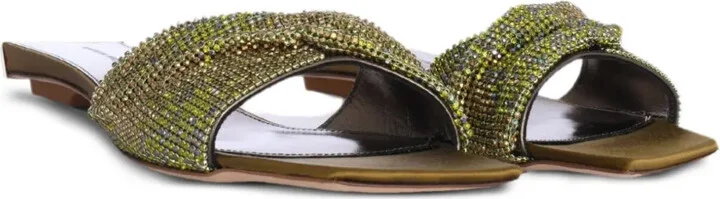Golrarda embellished square-toe slides - Image 2