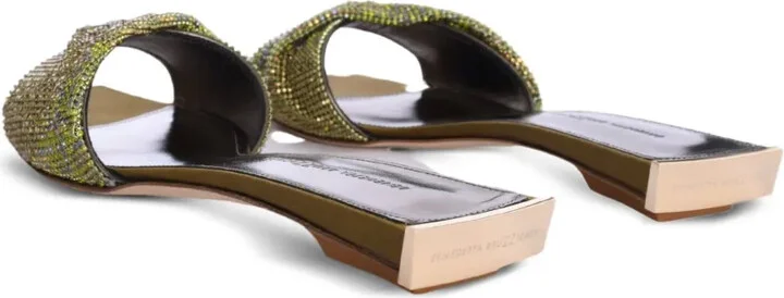 Golrarda embellished square-toe slides - Image 3