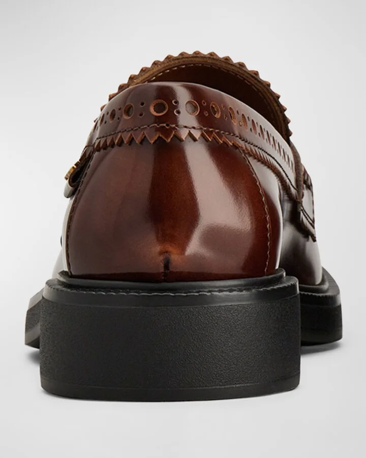 Gomma Classic Leather Penny Loafers - Image 2