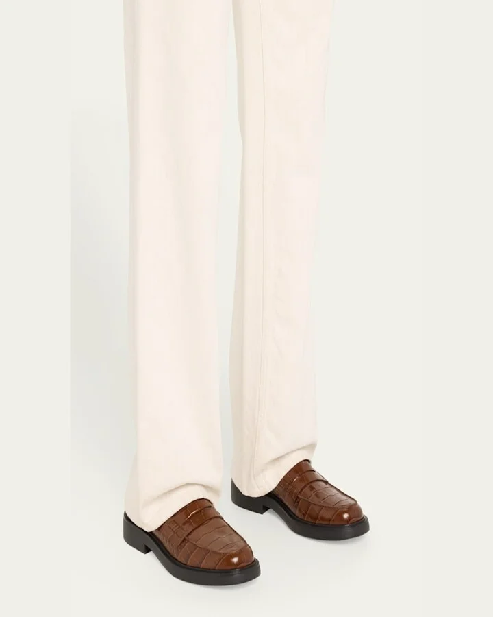 Gomma Croco Classic Penny Loafers - Image 9