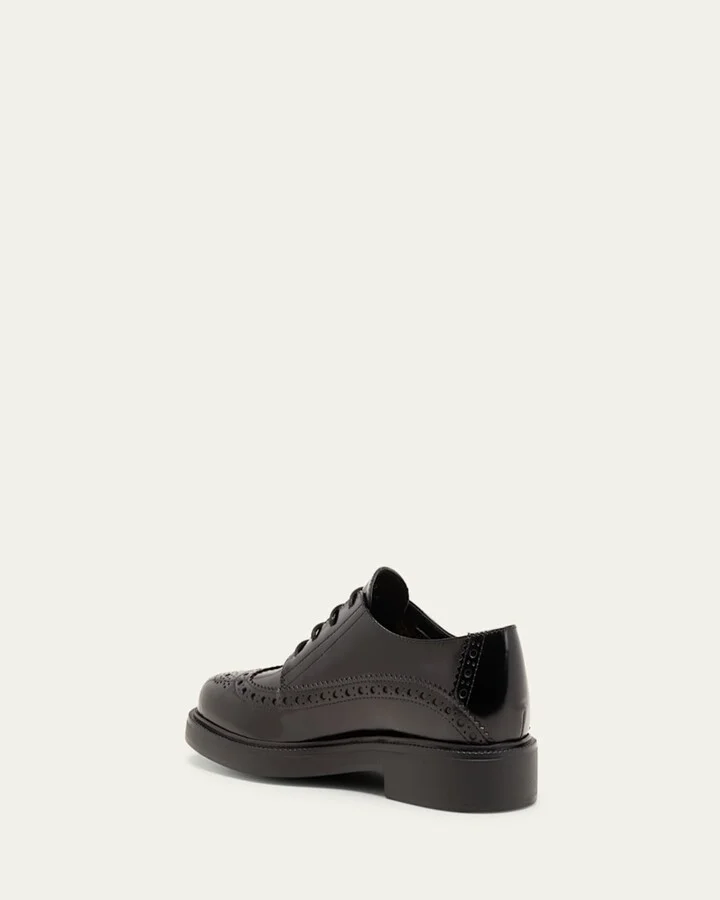 Gomma Leather Lace-Up Oxford Loafers - Image 2