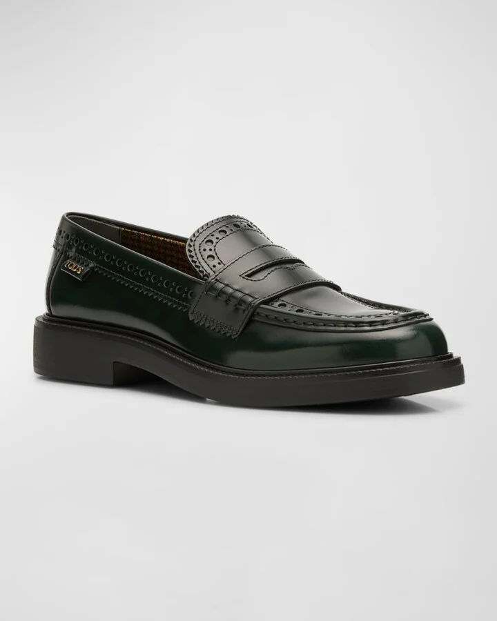 Gomma Leather Penny Loafers - Image 5