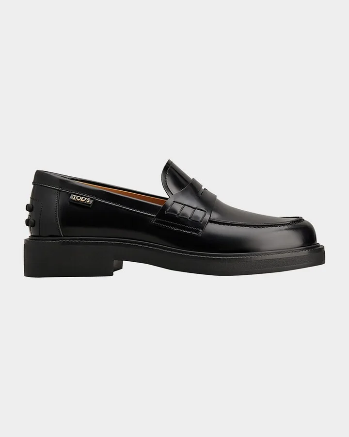 Gomma Leather Penny Loafers