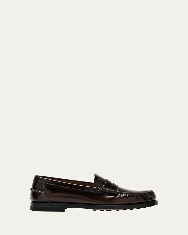 Gomma Patent Leather Penny Loafers