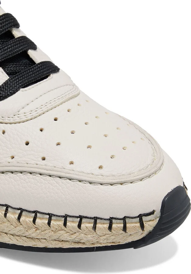 Gomma Run perforated textured-leather sneakers - Image 4