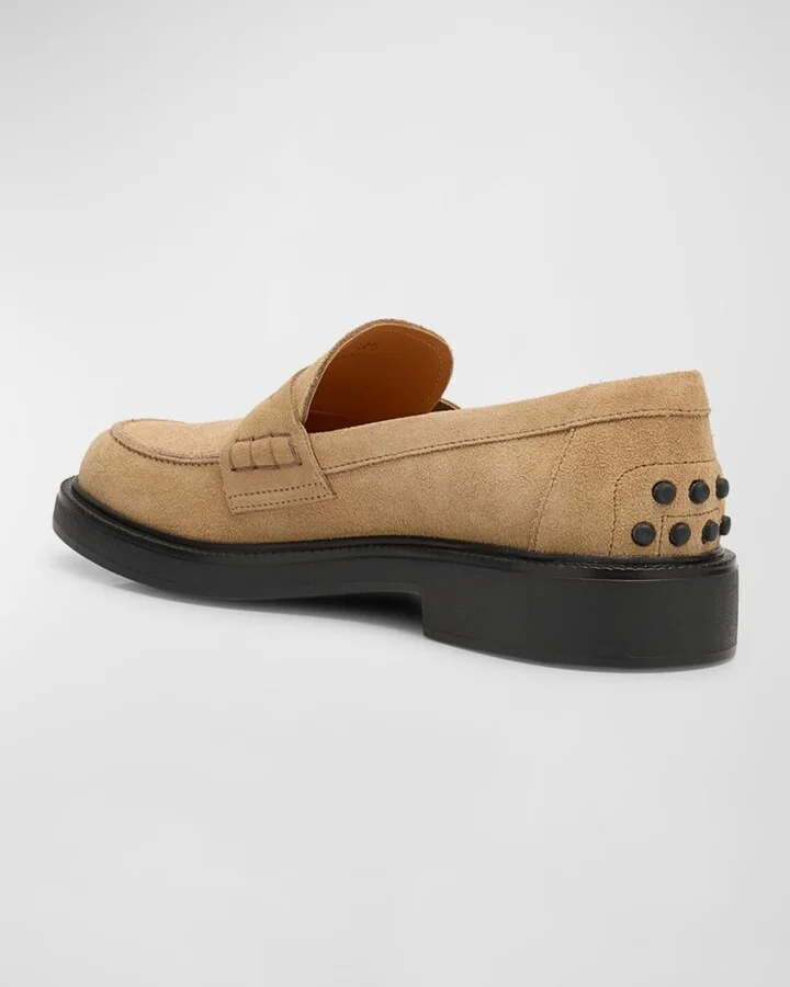 Gomma Suede Penny Loafers - Image 4