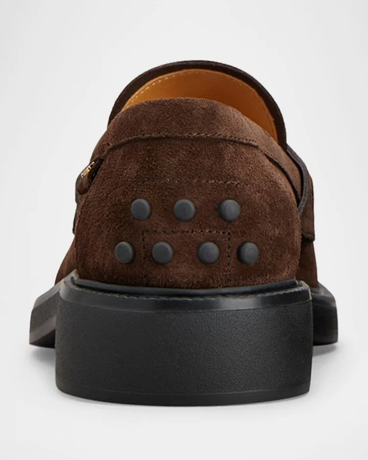Gomma Suede Penny Loafers - Image 5