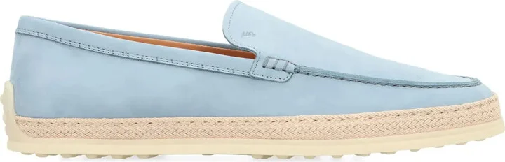 Gomma suede sole leather loafers