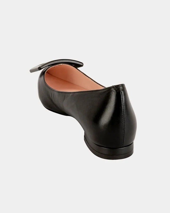 Gommettine Leather Ballet Flats with Tonal Buckle - Image 4