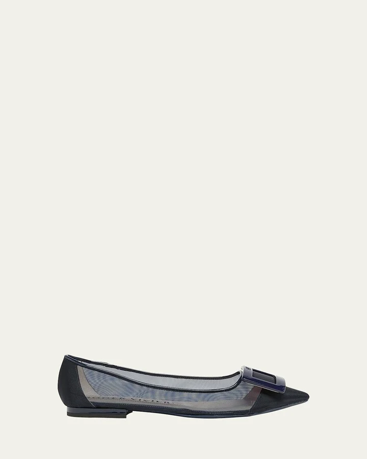 Gommettine Net Ballerina Flats