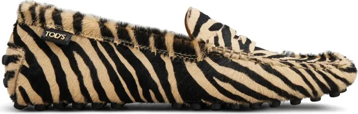 Gommino calf-hair loafers