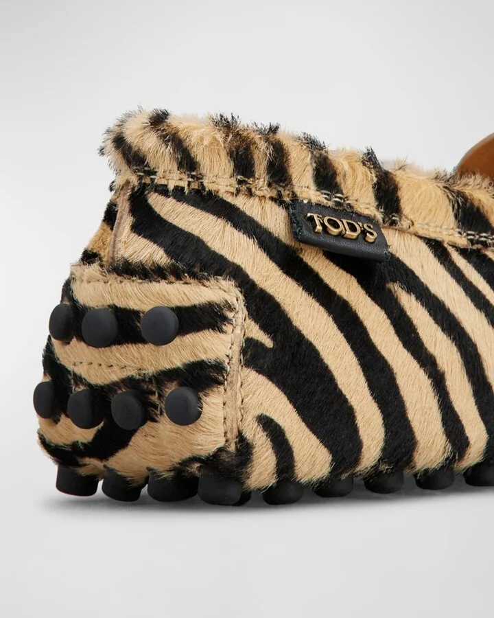 Gommino Calf Hair Penny Driver Loafers - Image 2