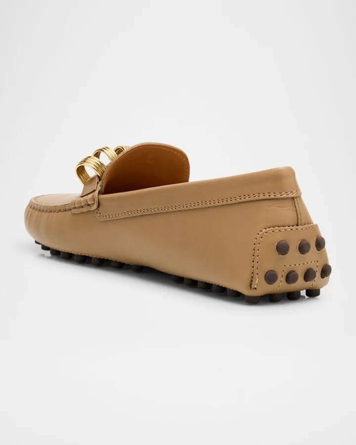 Gommino Calfskin Rings Driver Loafers - Image 2