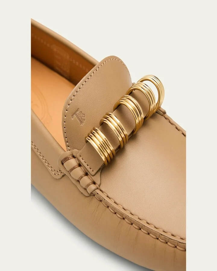 Gommino Calfskin Rings Driver Loafers - Image 3
