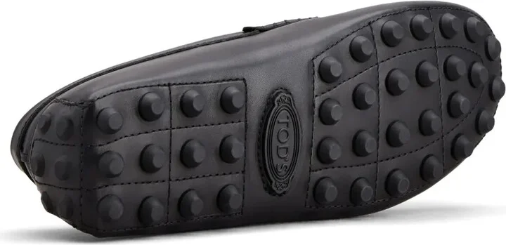 Gommino chain-detailing leather driving loafers - Image 4