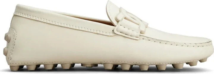 Gommino chain-motif loafers