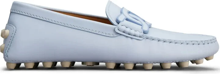 Gommino chain-motif loafers
