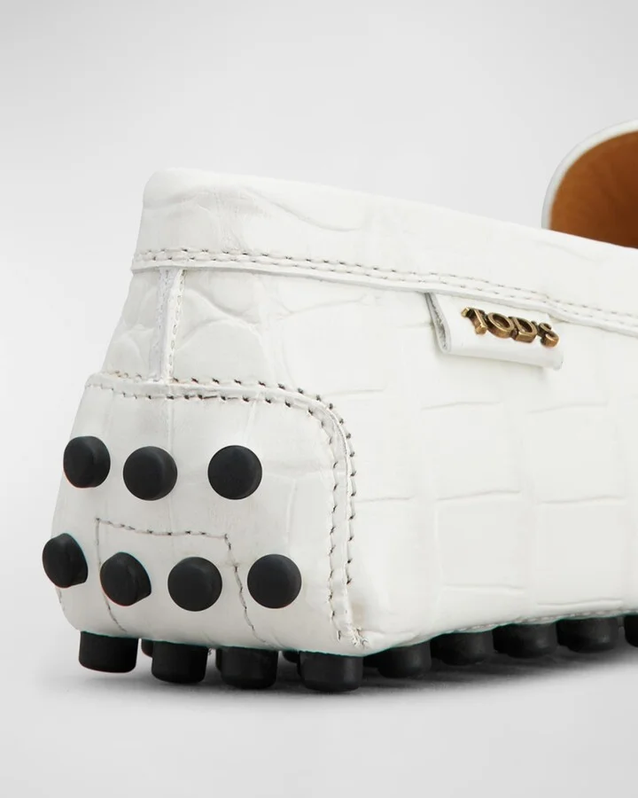 Gommino Croco Penny Driver Loafers - Image 4