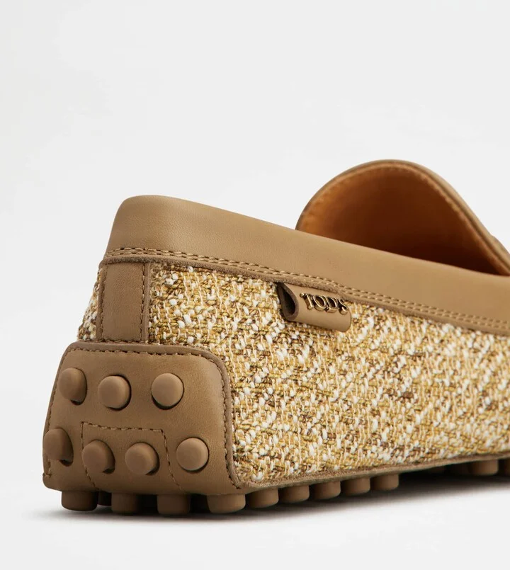 Gommino Driving Shoes in Fabric and Leather - Image 5