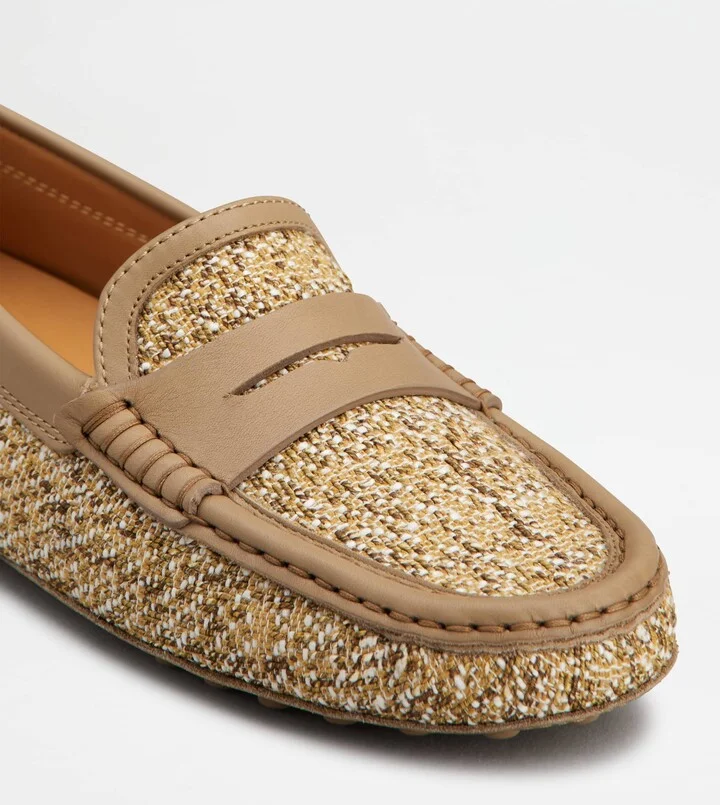 Gommino Driving Shoes in Fabric and Leather - Image 6