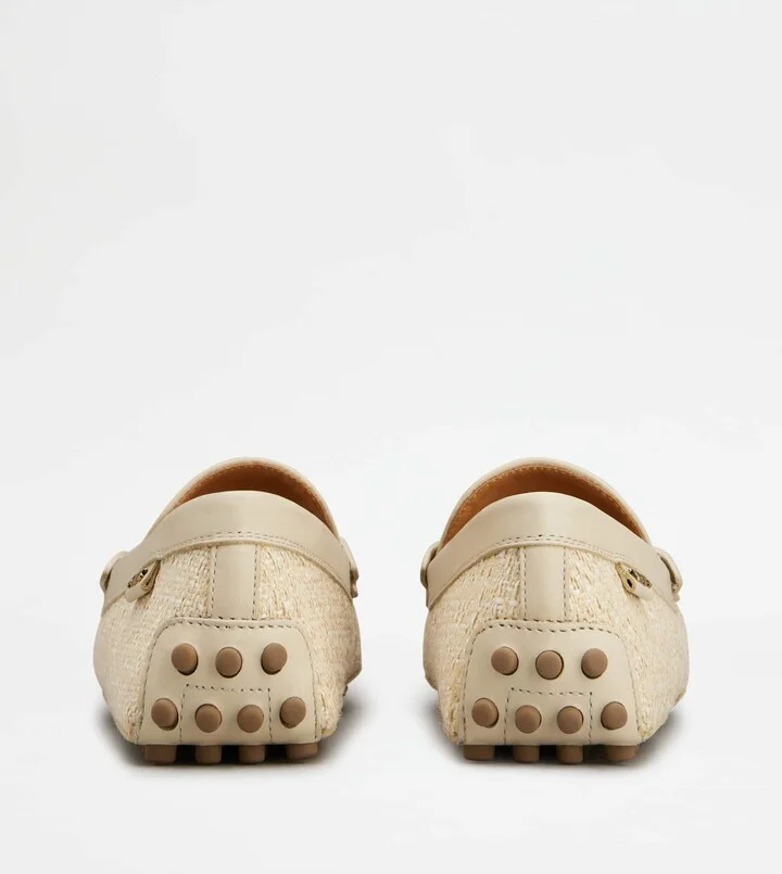 Gommino Driving Shoes in Fabric and Leather - Image 3