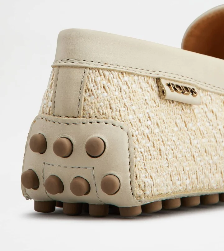 Gommino Driving Shoes in Fabric and Leather - Image 5
