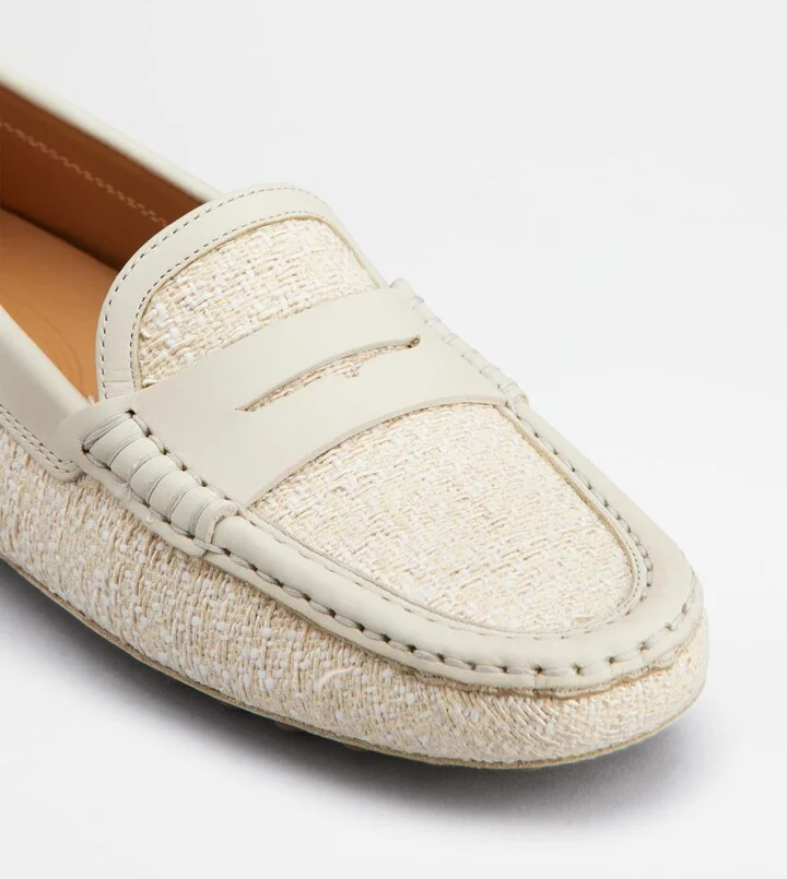Gommino Driving Shoes in Fabric and Leather - Image 6