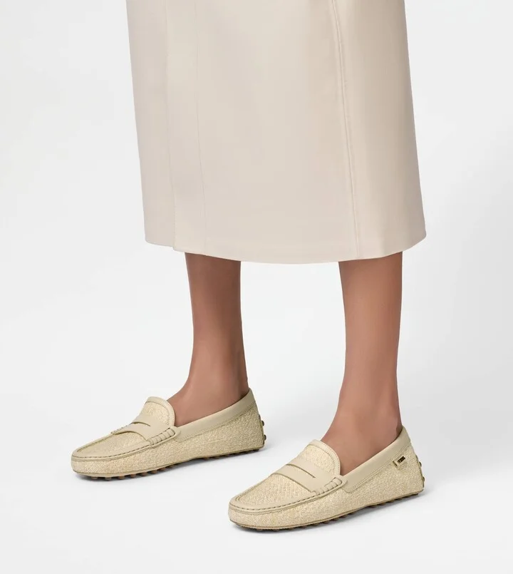 Gommino Driving Shoes in Fabric and Leather - Image 8