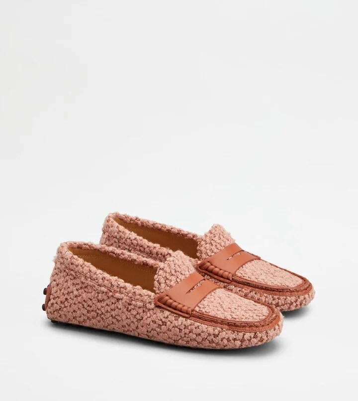 Gommino Driving Shoes in Fabric and Leather - Image 2