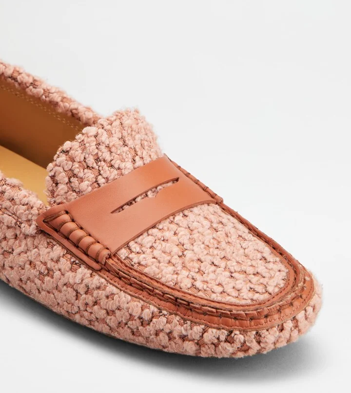 Gommino Driving Shoes in Fabric and Leather - Image 6