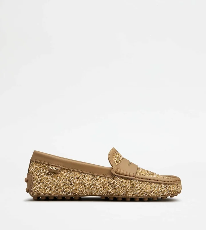 Gommino Driving Shoes in Fabric and Leather