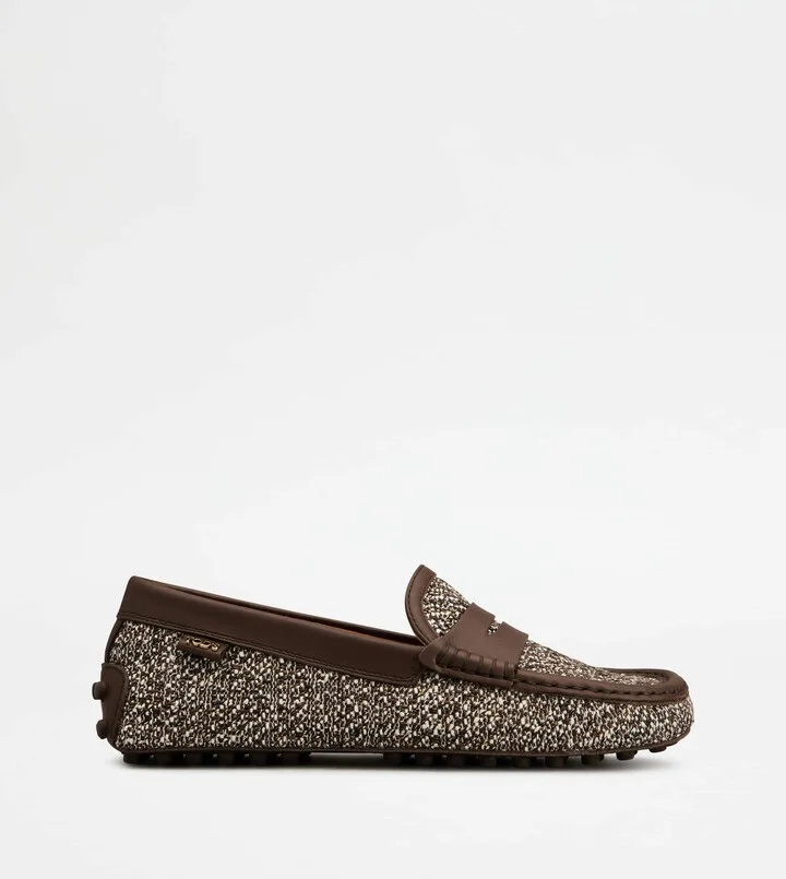 Gommino Driving Shoes in Fabric and Leather