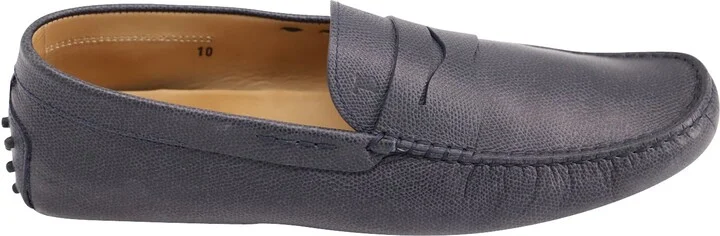 Gommino Driving Shoes in Navy Blue Leather