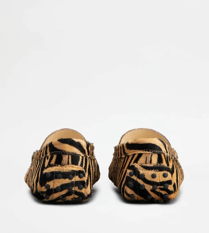 Gommino Driving Shoes in Pony Effect Leather - Image 3