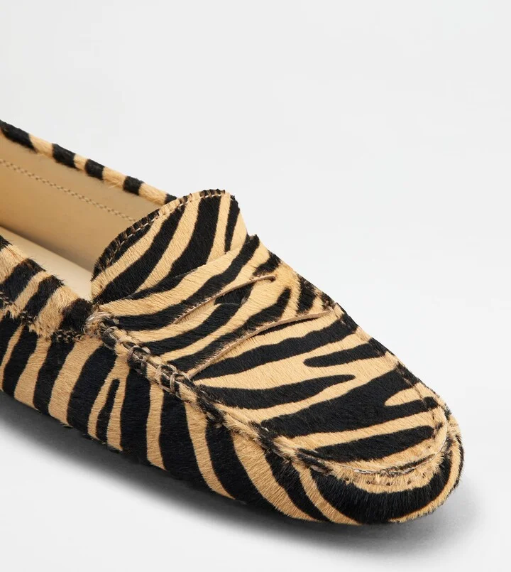 Gommino Driving Shoes in Pony Effect Leather - Image 7