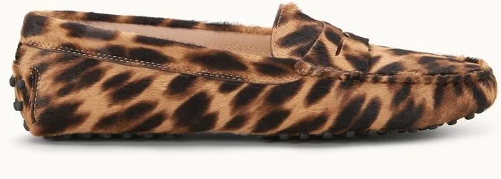 Gommino Driving Shoes in Ponyskin-Effect Leather