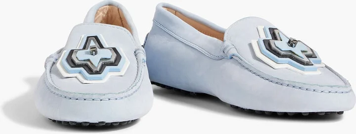 Gommino embellished nubuck loafers - Image 2