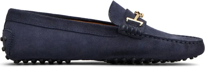 Gommino embellished suede loafers